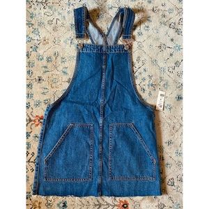 Garage denim overall dress